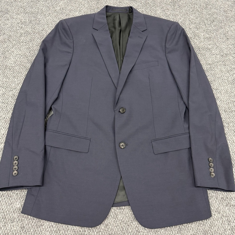 Theory Wellar HC New Tailor Blazer Men's 42R Navy Blue Virgin Wool Suit Jacket